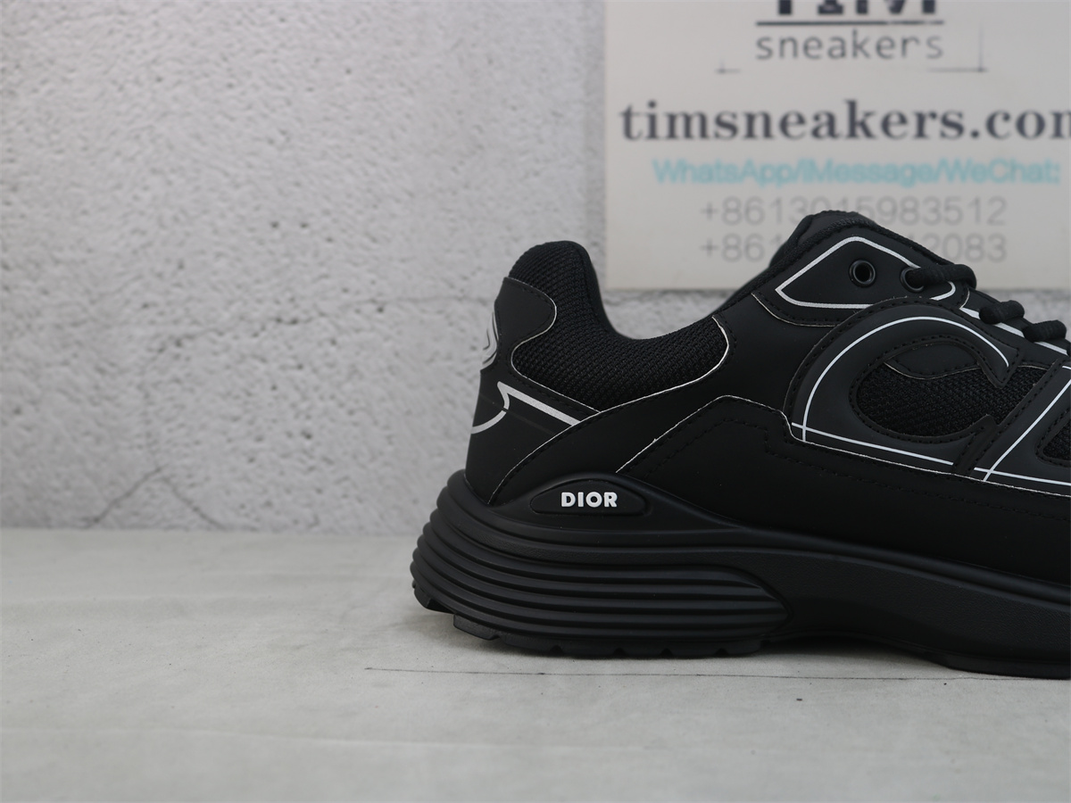 Dior B30 SNEAKER Black Mesh and Technical Fabric